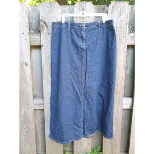 Women's Casual Corner ANNEX Denim Jean Skirt LONG Size 14
